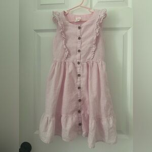 Gymboree Light Pink Ruffle Button Dress